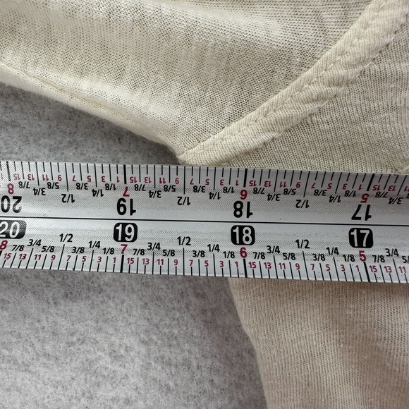 Free People‎ Primrose Top Womens SMALL Cream Ivory Mesh Floral Applique - Picture 13 of 14